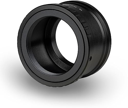 Walimex pro Adaptateur T2 compatible avec Canon M - 60x40x40 mm - Bague adaptatrice avec mise au point manuelle, usage simple, anneau connexion objectif pour EOS M, M2, M3, M5, M100, M200, M50 Mark II