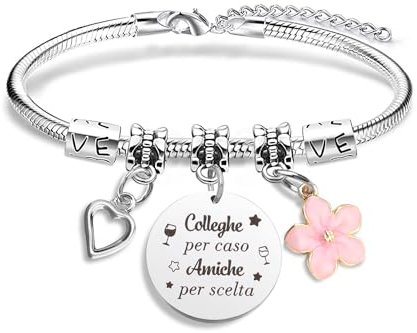 Regalo Collega Donna, Regali Colleghe San Valentino, Bracciale Colleghe Per Caso Amiche Per Scelta Regali Natale Colleghe Regalo Colleghi Compleanno Regalo Colleghe Regalo Per Collega Natale