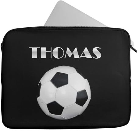 Personalised Any Name Football Design Laptop Case Sleeve Tablet Bag Gift Chromebook 84 (9-10 inch)