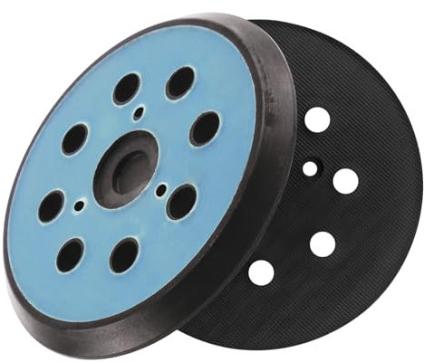 2Pcs 125mm Replacement Sander Backing Pad for Makita Sander, 3 Screw Holes 8 Holes Hook and Loop Sanding Discs for Makita Orbital Sanders BO5021 BO5041 BBO180 DBO180 MT924 Adhesive Sanding Discs