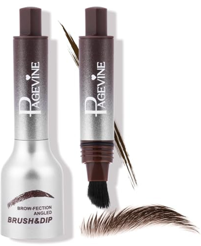 LOPHE Brow Fección - Brocha angular, lápiz de cejas inmersivo, lápiz líquido rápido y duradero, contorno natural, maquillaje de cejas