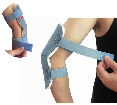 Vogana 1 Piece Elbow Protectors Sore Protector Bed Sore Protector Soft Synthetic Plush Bedsores Adjustable For Bedsores Pressure Sores Shoulder And Knee Protection Blue
