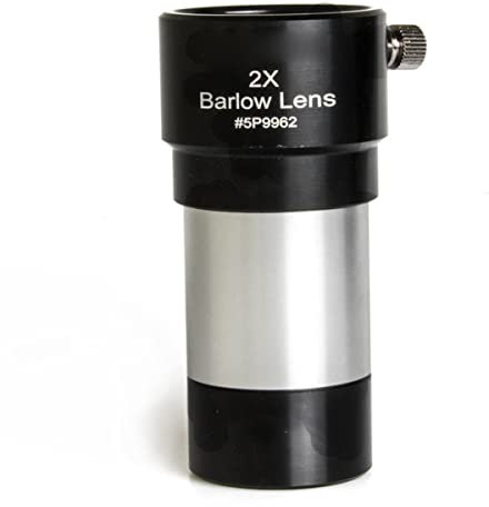 Mikroskop 2 x barlow-lins, 2-delat burn-optikglas för teleskopiska okular