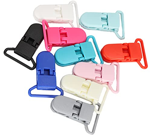 Clip per bretelle da 10 pezzi, clip per imbracatura a becco d'anatra in nylon colorato con fibbia Morsetti per esterni multiuso resistenti all'acqua per tende da campeggio