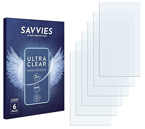 savvies Protector Pantalla para Apple iPod classic (6a Gen., Trasero) (6 Unidades) Película Ultra Transparente