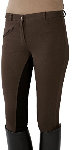 Pfiff 101197 Kinder Reithose Vollbesatz Vollbesatzreithose Braun / Schwarz, 128