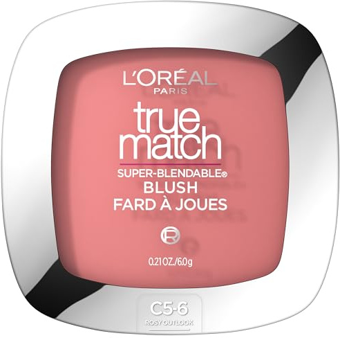 L'Oreal Paris True Match Super-Blendable Powder Blush, Rosy Outlook, 0.21 Oz (Packaging May Vary)