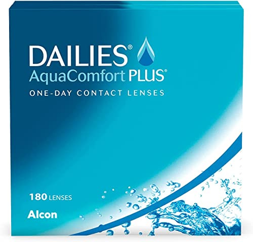 Dailies AquaComfort Plus Lenti a Contato Giornaliere, 180 Lenti, BC 8.7 mm, DIA 14.0 mm, -4 Diopt