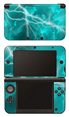 Skins4u Aufkleber Design Schutzfolie Vinyl Skin kompatibel mit Nintendo 3DS XL Apocalypse Türkis