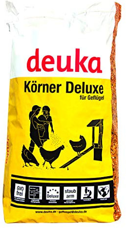deuka Körnerfutter de Luxe 15 kg mit Oregano Hühnerfutter Geflügelfutter Wachtelfutter