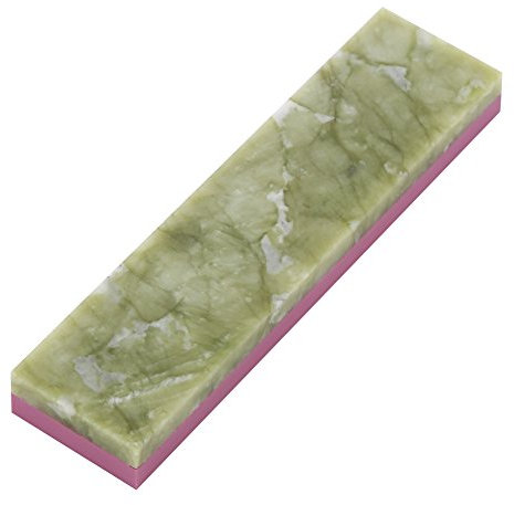 Aramox pierre à aiguiser, 1 pc lame rasoir aiguiseur pierre antidérapante pierre à aiguiser outil de polissage deux côtés 10000# 3000# grain(Vert clair)