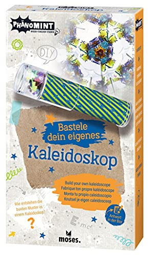 moses. PhänoMINT Kaleidoskop selber basteln – Bastel- und Experimentier-Set für Kinder, Vielseitiges Material mit bunten Farben und Materialmix, DIY für neugierige Kids