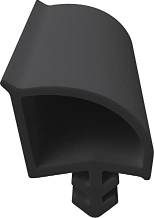 DIWARO.® Zimmertür-Dichtung ZT076 | weiß, schwarz und braun | 5 lfm für Zimmertüren und Innentüren (schwarz)