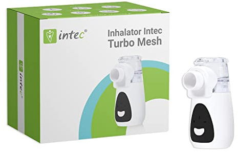 Intec Turbo Mesh Inhalator Bärbar Nebulisator För Barn Och Vuxna Batteridriven Kompakt