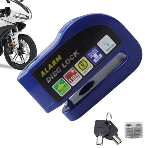 Candado De Freno De Disco, Candado Antirrobo Disco Scooter Bicicleta, Candado Moto Disco Alarma, Candado Moto Disco con Alarm, Candado De Disco De Freno para Motocicleta, Bicicleta, Scooter