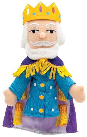 The Unemployed Philosophers Guild King Friday Magnetic Personality - Mister Rogers' Neighborhood, Plush Finger Puppet Refrigerator Magnet, Approx 4