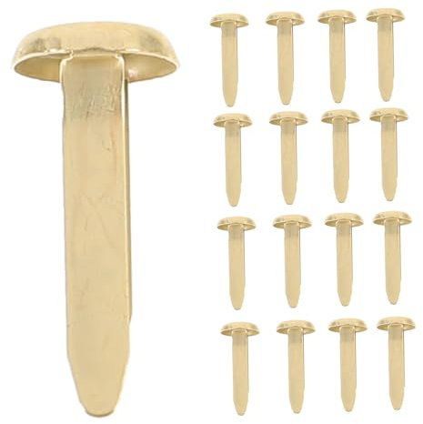 HOODANCOS 100stücke Mini Metallbrads Für Handwerk DIY-basteln Scrapbooking Und Dekoration Einfach Zu Verwenden Hochwertiges Eisenmaterial Für Lange Haltbarkeit Für Junge Mädchen-heimwerkerar