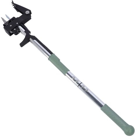 TOPINCN Extractor de Malezas, Extractor de Malezas, Herramienta Extractora de Malezas de Largo con Cuchillas de Acero Inoxidable, Recolector de Malezas Desmontable para Jardinería
