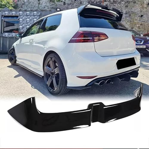 BHYYDS Alerón Trasero Alerón Trasero De Techo para VW Golf 7 MK7 7.5 GTI GTD GTE 2013-2020 (Glossy Black,GTD)