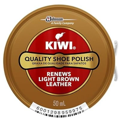 KIWI Shoe Polish, Light Brown, 50ml
