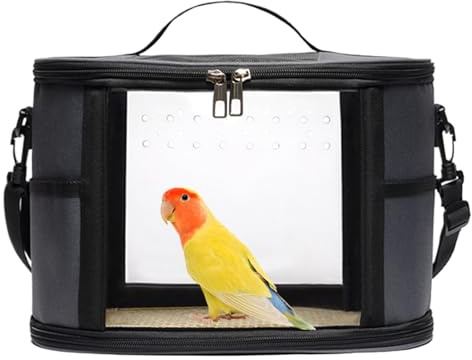 Trasportino Viaggio Uccelli | Borsa Trasporto per Pappagalli | Borsa Portatile Traspirante per Cacatua, Cocorite e Piccoli Animali