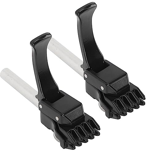 KIMISS 1 Paio di Morsetti per Corde da Badminton Neri per Tennis, Strumento per Corde per Racchette, Morsetto Volante Regolabile per Squash e Badminton | Compatibile con Adatto per Li Ning, Adatto
