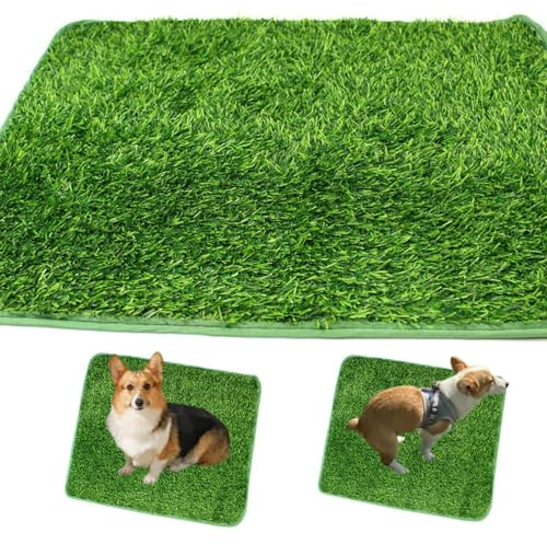 Inodoro para Perros de césped Artificial, cesped Perro Pipi, apartamento, pipican para Perros en casa, Antideslizante, Inodoro para Cachorros, para Interior, balcón