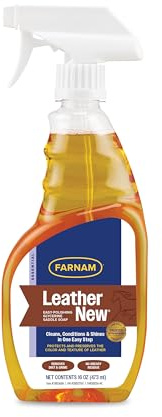 Farnam Leather New Easy-Polishing Glycerine Saddle Soap and Leather Cleaner, 16 oz