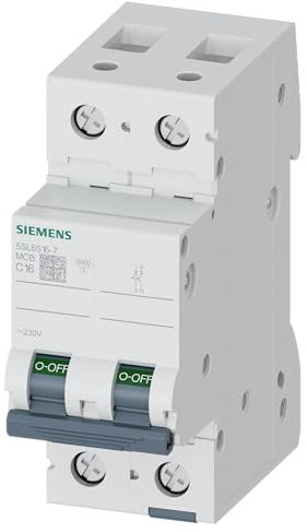 5SL65167 Interruptor automático magnetotérmico 1P+N 16A Curva C 6kA 230V