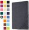 Heim24h Spannbettlaken 90x200cm bis 30 cm, Anthrazit, 100% Baumwolle Bettlaken, Öko Tex Zertifiziert Jersey Spannbetttuch