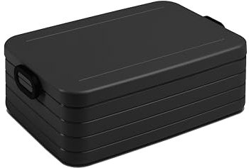 Mepal Brotdose XL – Brotdose To Go - Lunchbox für 12 Brotscheiben - Meal Prep Box - Brotdose Erwachsene - Essenbox mit Unterteilung - Nordic black
