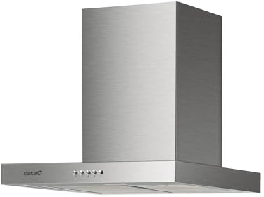 Cata Campana Decorativa Pared ST-6000 X/A con Panel de Control Mecánico 3 Niveles de Extracción Iluminación LED Consumo Máximo de Energía 65 W Color Inox