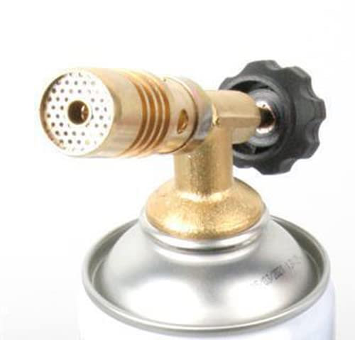 Gazcamp Lötbrenner Economic Hochleistungsbrenner 2 kW 650°C für 7/16 Gewinde Schraubgaskartuschen Gasbrenner Brenner Löten Lötpistole (1 Set (Lötbrenner))