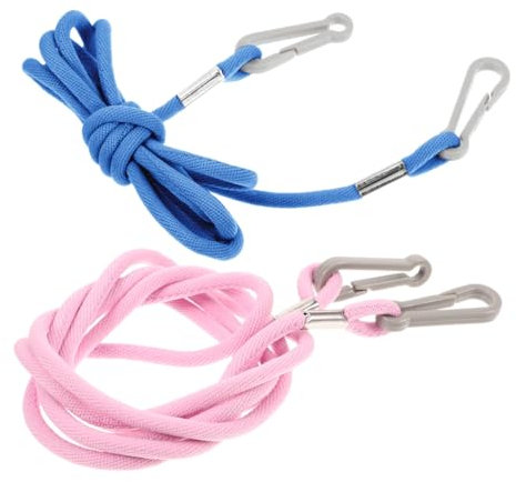BESPORTBLE 2stücke Verstellbare Elastische Handschuhhalter Clips Mit Anti-Verlust-Schnur Für Junge Mädchen Und Erwachsene Winter Fäustling Halter Blau Sichere Mittenhalter Für Skifahren Und o