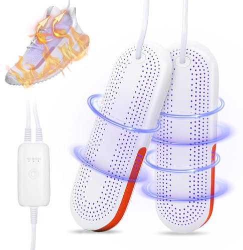 Herbst Schuhtrockner Elektrisch, Schuh Trocknergerät mit 3 Modi Timer für Schuhe, Elektrischer Schuhtrockner Gerüche und Antibakteriell, Kinderschuhe für Schuhe, Skischuhe, Handschuhe(Orange)
