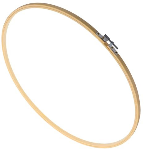 LALAFINA Bambus Stickrahmen, 40Cm/15.7in Kreuzstich Rahmen Rund, Cross Stitch Hoop FüR Diy, Kreuzstich, Stickerei, Kunst, Handwerk, NäHen