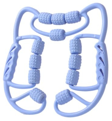 Oshhni Rollador de piernas para de Herramienta de Masaje de piernas 12 Ruedas Hommasta de Masaje de piernas Rodillo de Celulitis para la, Azul