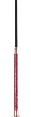 HKM Croco Frusta da dressage Vino rosso 120