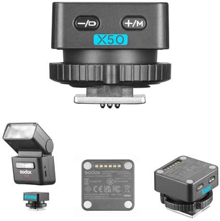 Godox X5-O TTL Wireless Hot Shoe Trigger for Olympus Panasonic Cameras, for Godox iT32 Mini Flash, 2.4G TTL/HSS Remote Control, Magnetic Connection