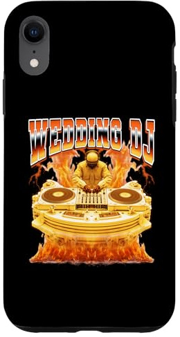 Boda DJ Discjockey Disco Jockey Tocadiscos 90s Bootleg Carcasa para iPhone XR
