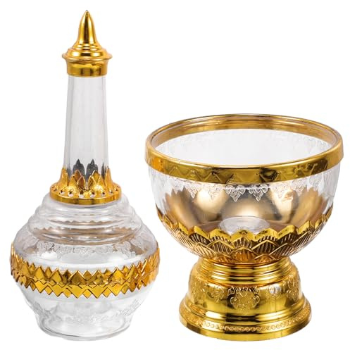 OSALADI Glass Holy Water Drip Bottle for Personal Prayer Use and Home Altars, Ethnic Style Ritual Sprinkler with Unique Artistic Charm, Sturdy and Elegant Baptism Water Container