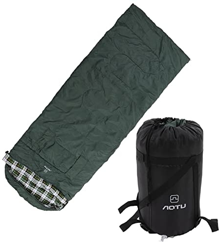 Sac de Couchage Enveloppe, Sac de Couchage de Camping Portable, Sac de Nuit Épais et Chaud pour Randonnée en Plein Air, Sac de Couchage Double avec Sac de Rangement, Doublure en FL