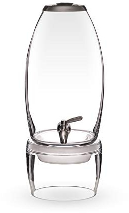 VitaJuwel Grande | Wasserspender mit Glaskaraffe und Glassockel (Edelsteinphiole separat erhältlich)