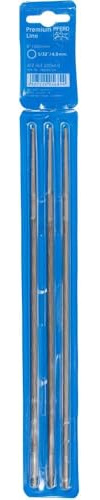 PFERD Chainsaw Files, Pack of 3, Round, 200 mm x 4.0 mm, Spiral Cut, Premium Line, in Plastic Bag, 18600759 - for Manual Sharpening of Saw Chains