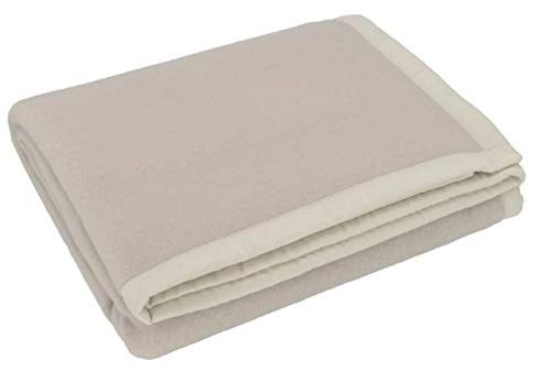 Somma Coperta Daisy Pura Lana 450 gr/mq Matrimoniale Maxi BEIGE