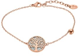 LOTUS STYLE Pulsera Acero Inoxidable Mujer LS2225-2/2 Árbol de la Vida - Sofisticado Brazalete con Pulido y Acabado Refinado 20 cm - Regalo de Cumpleaños - Aniversario - Ocasiones Especiales