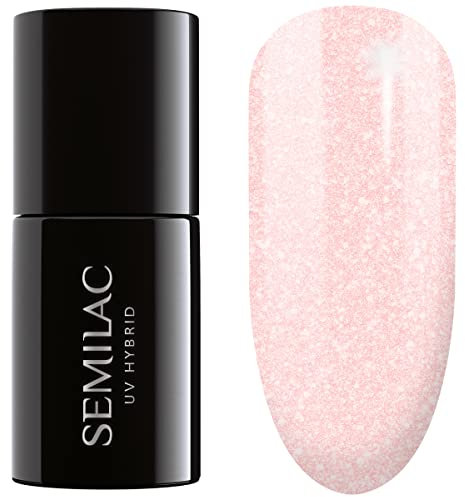 SEMILAC Gel Nail Polish | WeddiNails Collection | Long Lasting and Easy to Apply | Perfect for Wedding and Party UV/LED Gel Polish 7ml - 576 Bridesmaid In Rose.