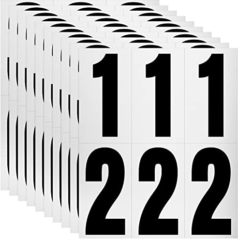 2 PACK,120 Numbers, Reflective Adhesive Mailbox Number Pack, 3, Waterproof Number Stickers for Signs, Door, Cars, Trucks, Home, Business, Address Number
