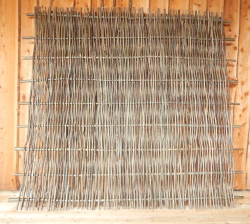 Ladenburger HASELNUSS Zaun SICHTSCHUTZ Schutz WEIDENZAUN FLECHTZAUN UNBEHANDELT 180x180