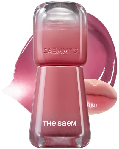 Thesam Saemmy's Ade Shot Tint - Korean Lip Titnt, Water Gel Lip Stain with Plump Glowy Moisturizing Finish, Buildable Radiant Gloss, Long-Lasting Comfort, 0.1 fl.oz. (04 Violet Gin)